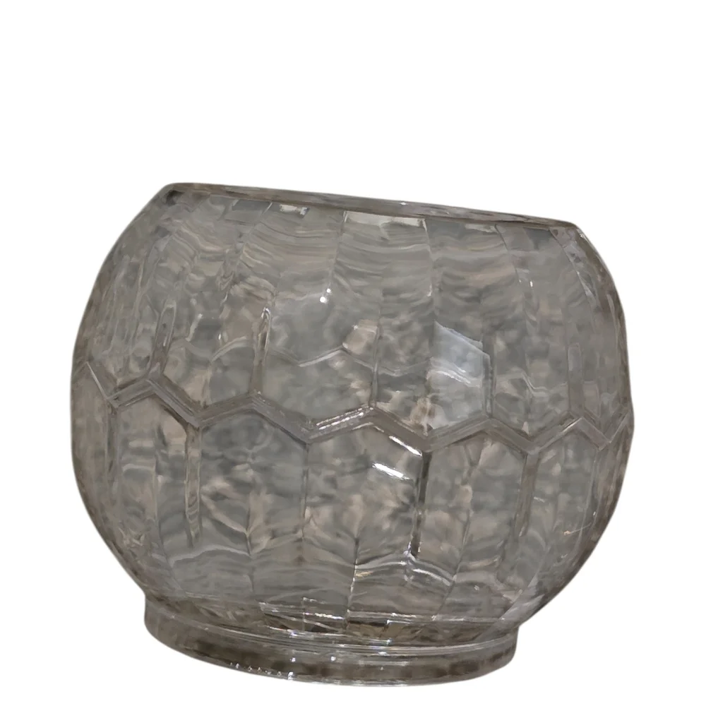 Honeycimb Honey Jar With Lid & Bee Dipper Clear Plastic